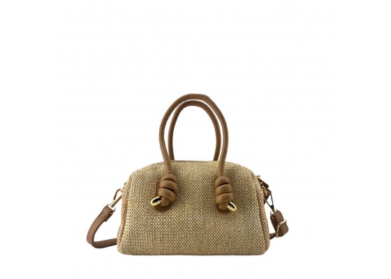 Bolso De Hombro Y Mano Rafia Paja